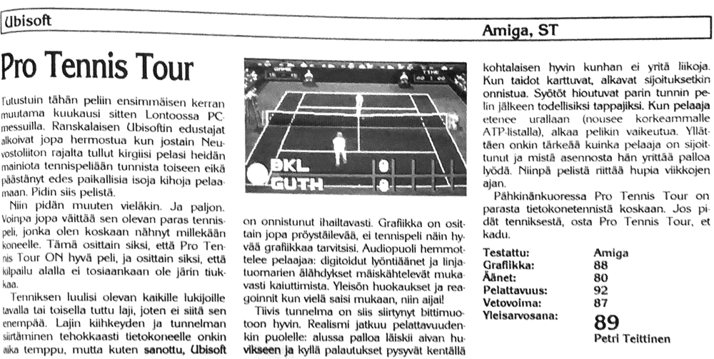 Pro Tennis Tour
